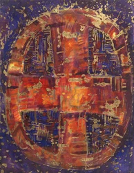 Celtic Cross, 1990 (blandet medier på papir)